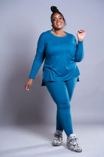 Load image into Gallery viewer, Lounging Ain't Easy | Teal Loungewear Set