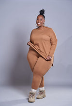 Load image into Gallery viewer, Lounging Ain't Easy | Deep Camel Loungewear Set