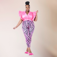 Load image into Gallery viewer, Pink Pantha | Cropped Blazer Leggings Set