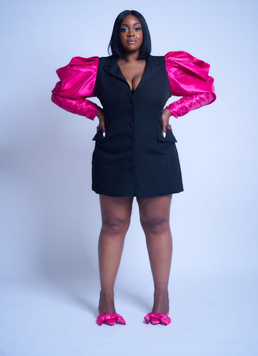 Barbie Tingz | Puff Sleeve Mini Blazer Dress