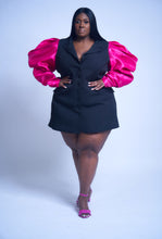 Load image into Gallery viewer, Barbie Tingz | Puff Sleeve Mini Blazer Dress
