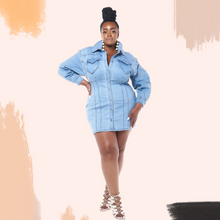 Load image into Gallery viewer, Exclusively Yours | Stretch Denim Dress
