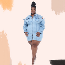 Load image into Gallery viewer, Exclusively Yours | Stretch Denim Dress
