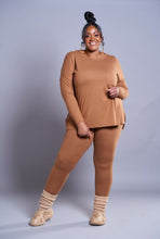 Load image into Gallery viewer, Lounging Ain&#39;t Easy | Deep Camel Loungewear Set
