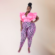 Load image into Gallery viewer, Pink Pantha | Cropped Blazer Leggings Set
